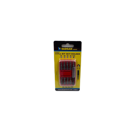 BIT SET & HOLDER 9 PCE (RECTANGULAR)